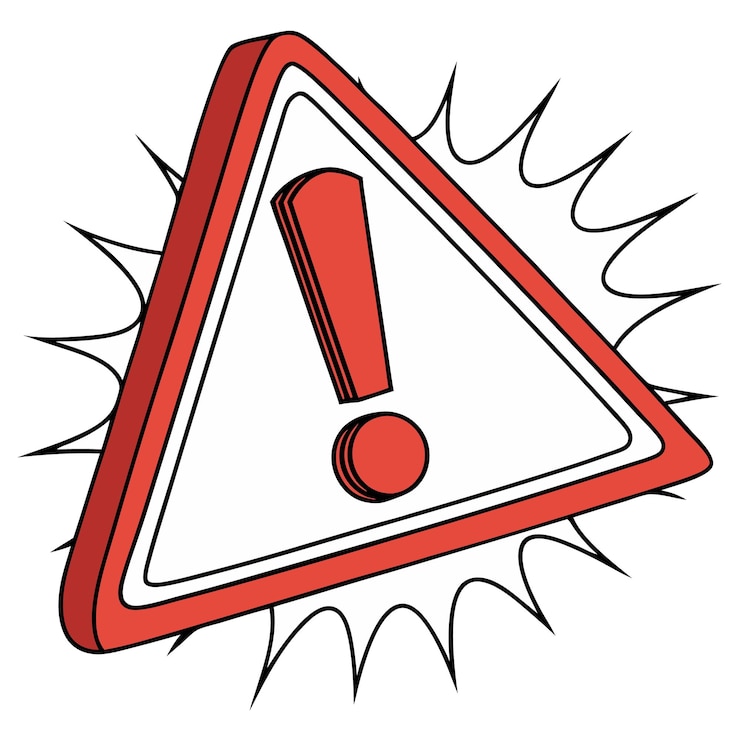 Vetor ilustração de um sinal de alerta de exclamação