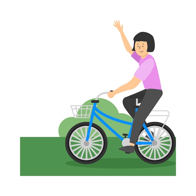 Vetor ilustração de uma bicicleta