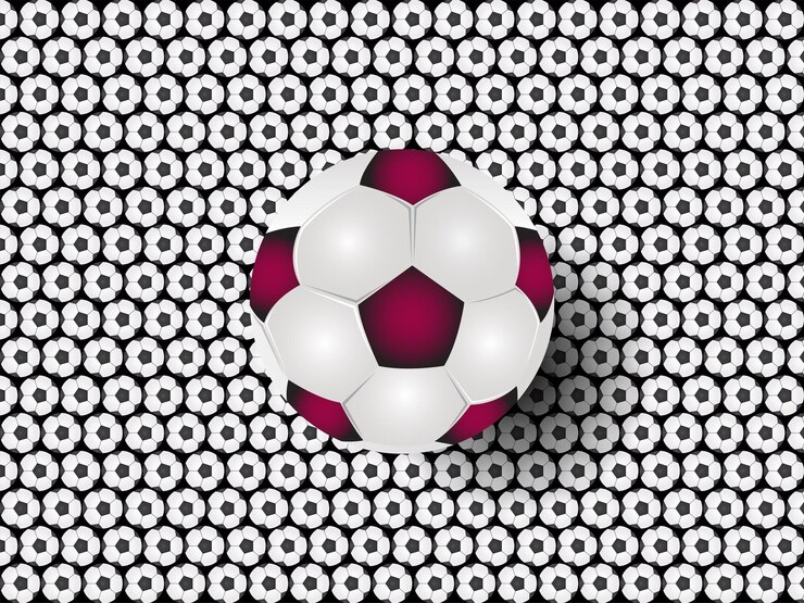 Vetor ilustração de uma imagem de bola sobre um padrão de bolas