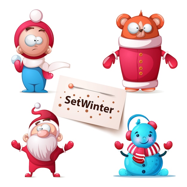 Ilustração de urso de inverno