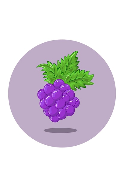 Ilustração de uvas