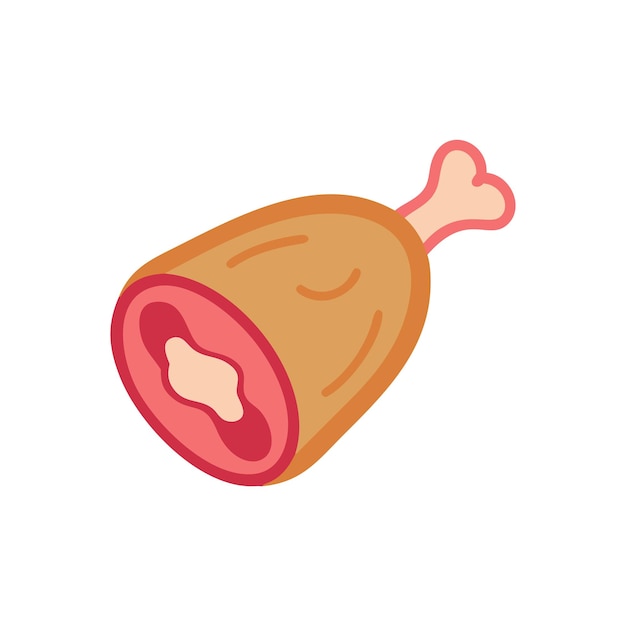 Ilustração de vários pratos de alimentos frescos e de carne