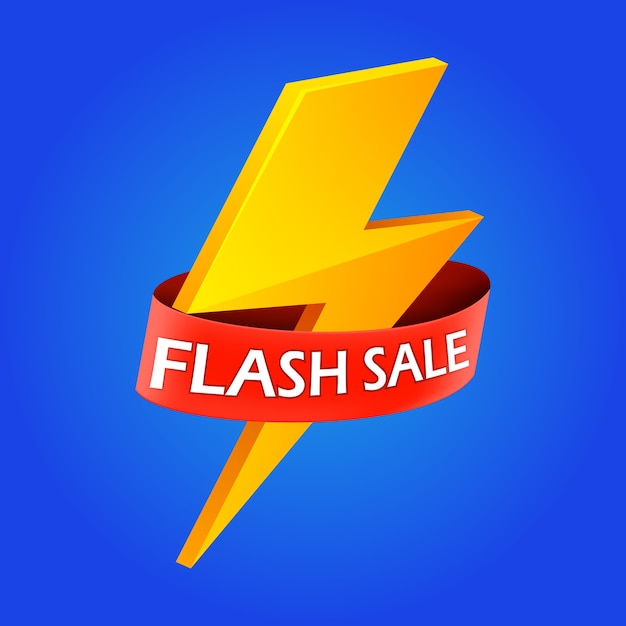 Ilustração de venda flash