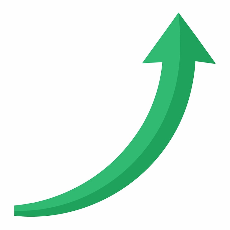 Vetor ilustração de vetor de flecha minimalista ícone de estilo plano de moda para ui de logotipo de site e design de aplicativo