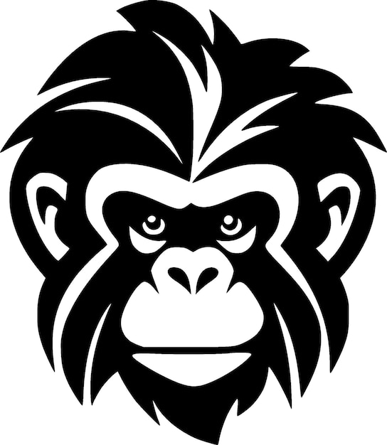 macaco vetor logotipo simples realista natureza primata África gorila sagui  chimpanzé arte desenhando ilustração selvagem animal 28335824 Vetor no  Vecteezy