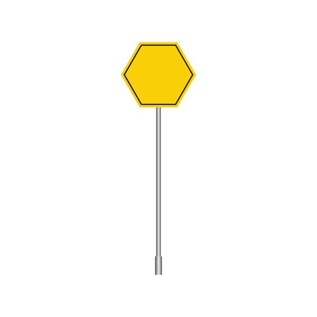 Ilustração de vetor de trânsito amarelo em branco isolado em fundo transparente