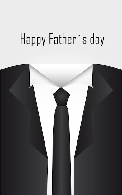 Vetor ilustração de vetor do empresário camisa feliz dia dos pais