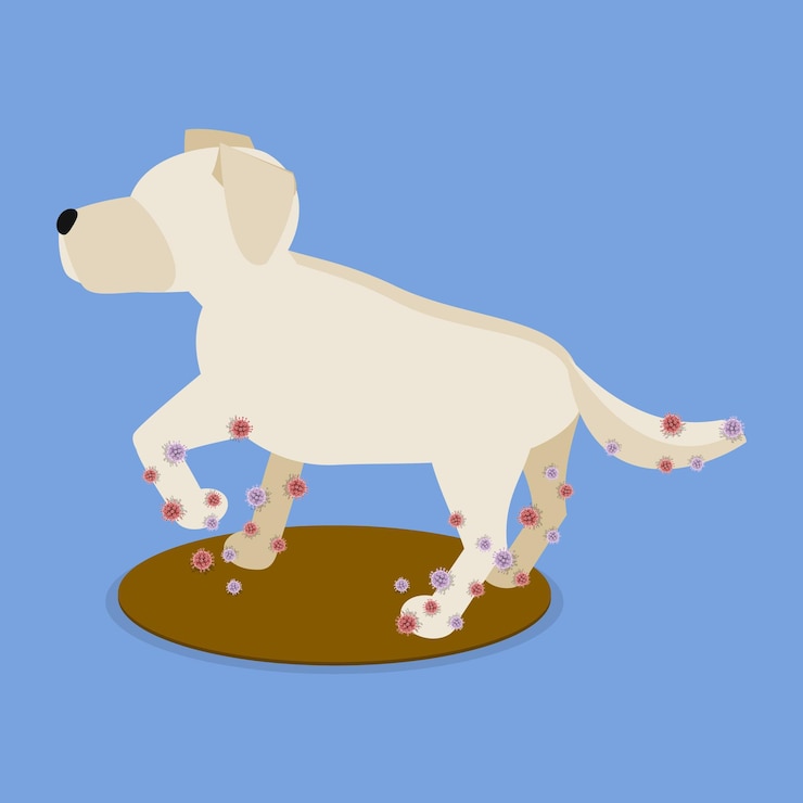 Vetor ilustração de vetor plano isométrico 3d de dirty dog
