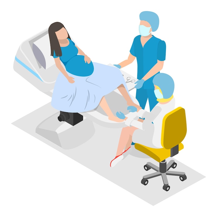 Vetor ilustração de vetor plano isométrico 3d de exame de saúde cuidados de saúde e medicina item 1