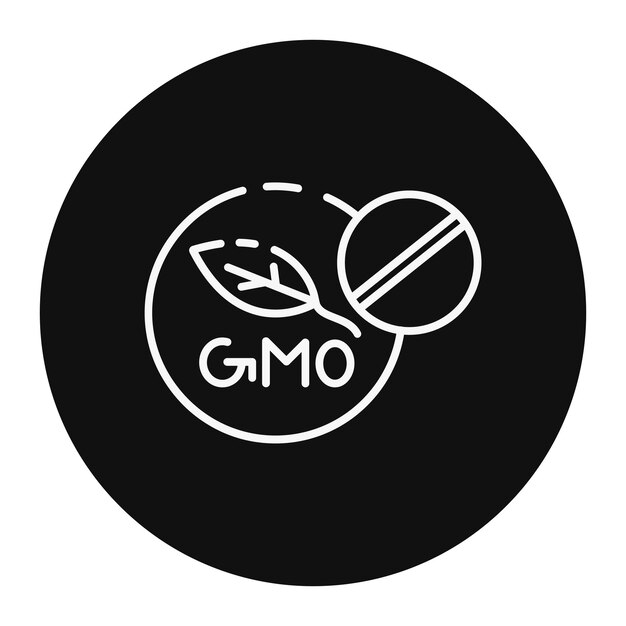 Vetor ilustração de vetores não geneticamente modificados