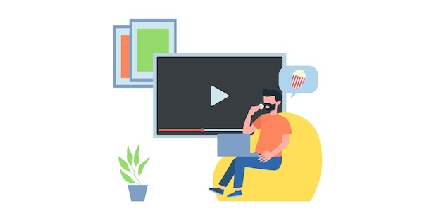 Ilustração de videoconferência. pessoas na tela do computador levando com o colega. página de vetor de espaço de trabalho de videoconferência e reunião on-line. vídeo-conferência online, ilustração de empresários