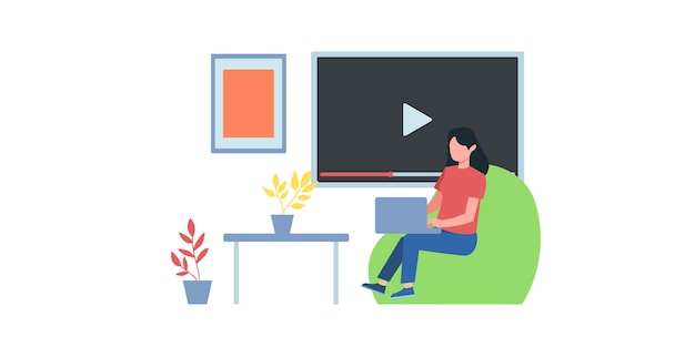 Ilustração de videoconferência. Pessoas na tela do computador levando com o colega. Página de vetor de espaço de trabalho de videoconferência e reunião on-line. Vídeo-conferência online, ilustração de empresários