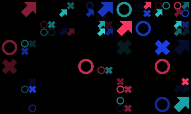 Ilustração de videogame de pixel abstrato de fundo sem costura