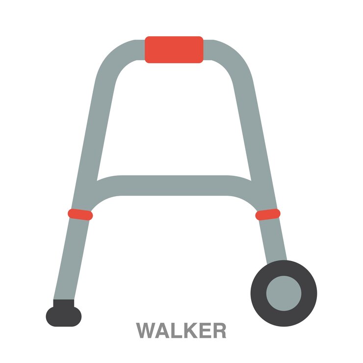 Vetor ilustração de walker em fundo transparente