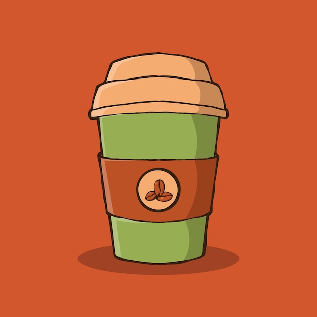 Ilustração de xícara de café desenhada à mão