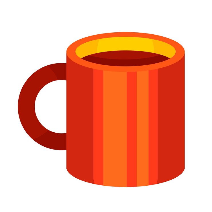 Vetor ilustração de xícara de café isolada em fundo branco