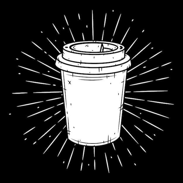 Vetor ilustração de xícara de café