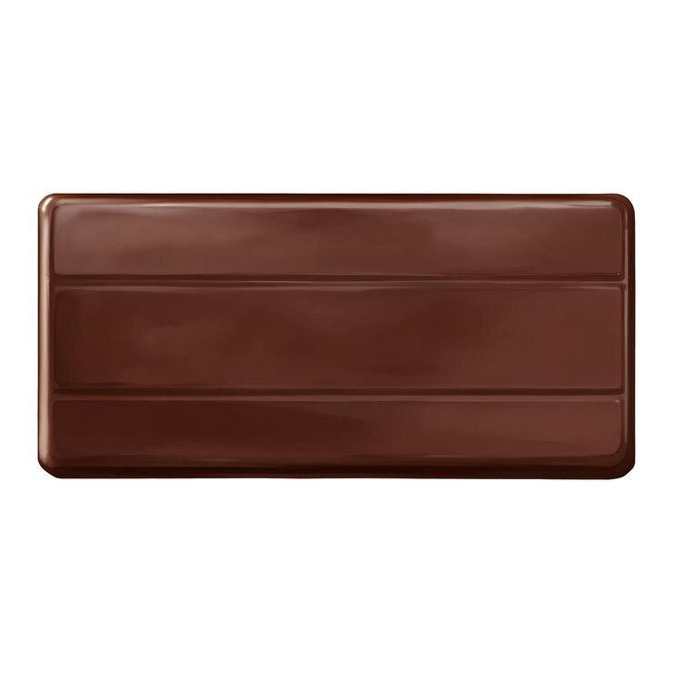 Vetor ilustração desenhada à mão da barra de chocolate isolada