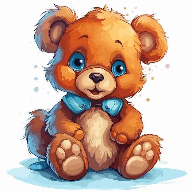 urso vetor cartoon clipart anime fofo personagem modelo ilustração desenho  4758687 Vetor no Vecteezy