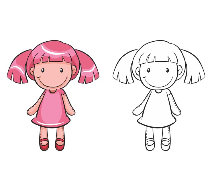 Vetor ilustração detalhada de chibi