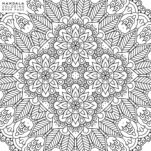 Ilustração detalhada mandala decorativa