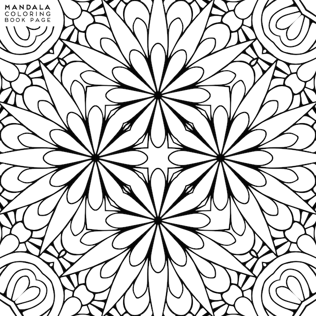 Ilustração detalhada mandala decorativa