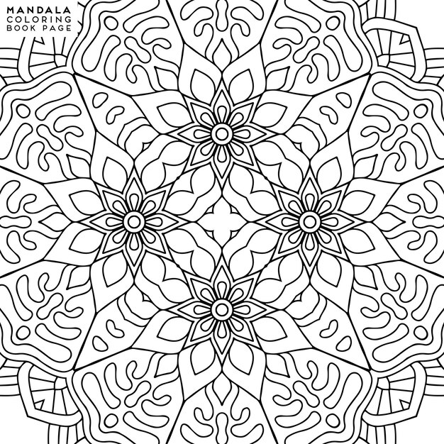 Ilustração detalhada mandala decorativa