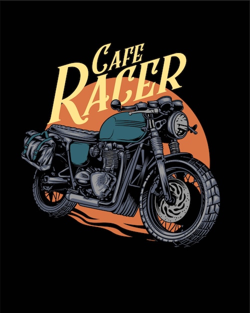 Vetor ilustração do cafe racer