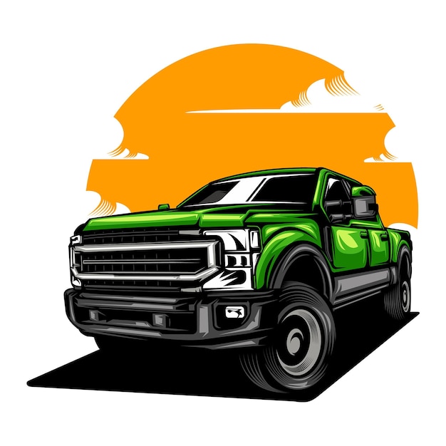 ilustração do carro com cor sólida