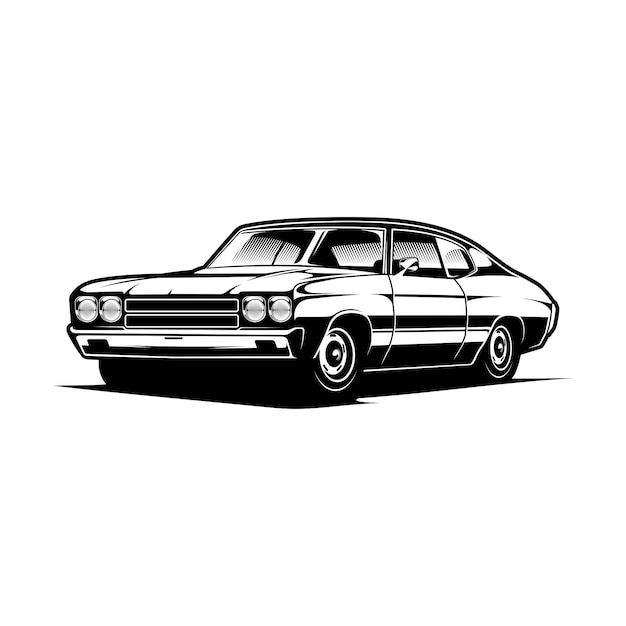 Ilustração do carro do músculo