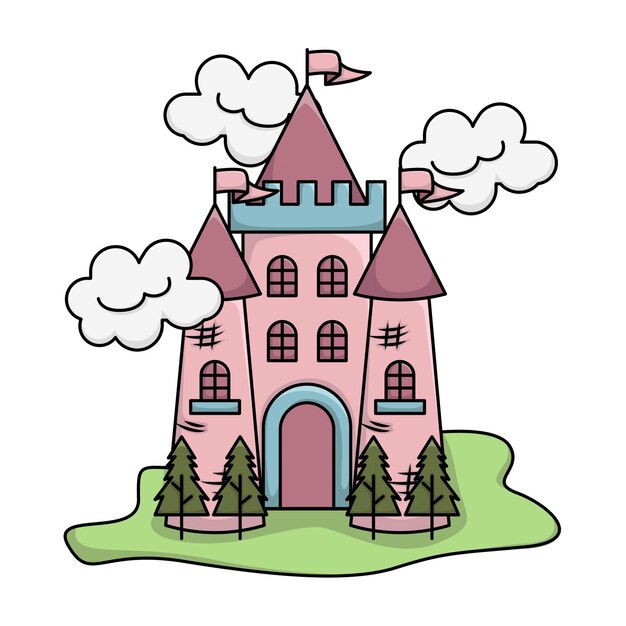 Vetor ilustração do castelo