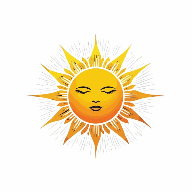 Vetor ilustração do círculo do sol de calor