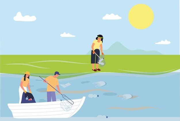Ilustração do conceito CleanHarbor elegante e bonita