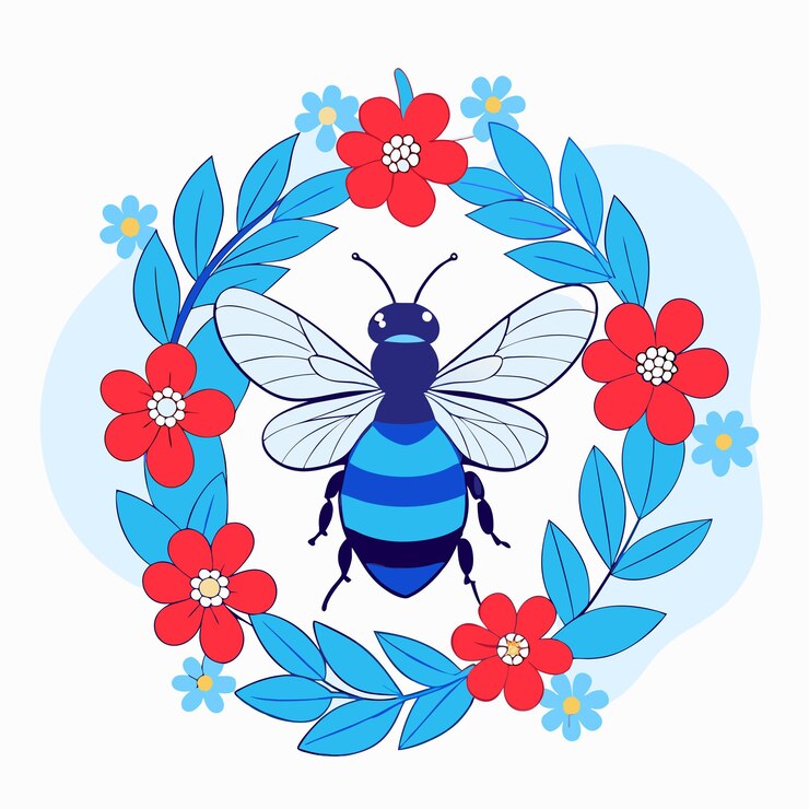 Vetor ilustração do conceito de abelha