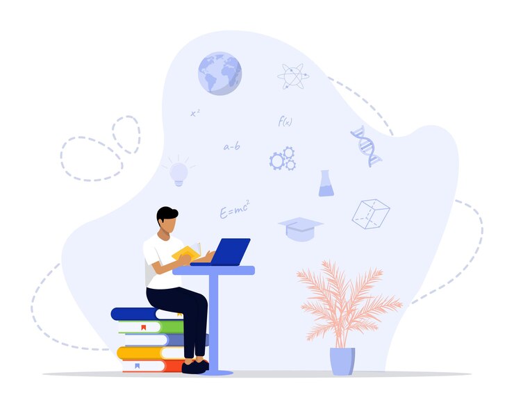 Vetor ilustração do conceito de aprendizagem