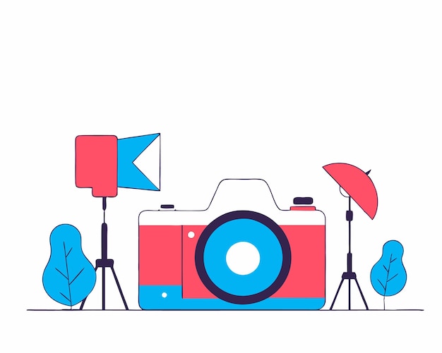 Ilustração do conceito de fotografia