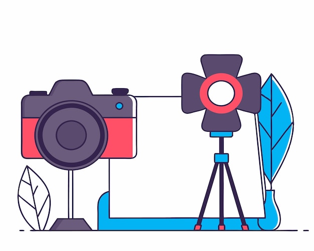 Ilustração do conceito de fotografia