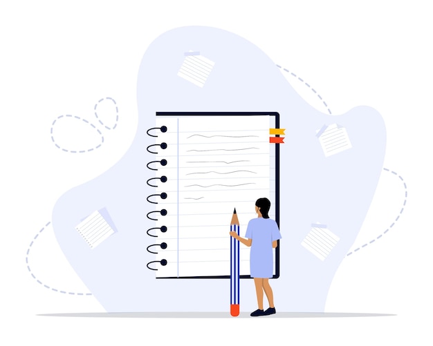 Ilustração do conceito de notebook