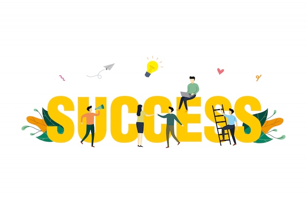 Ilustração do conceito de sucesso