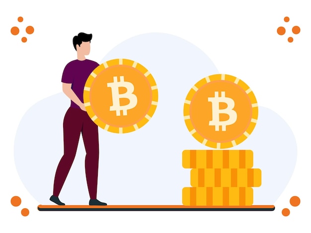 Ilustração do conceito do Crypto Defender elegante e bonita