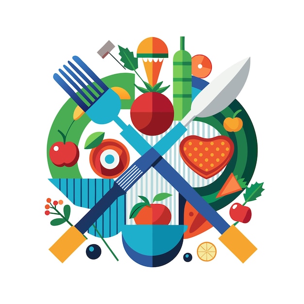 Ilustração do conceito do Dia Mundial da Alimentação