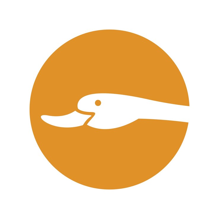 Vetor ilustração do conceito do logotipo de design ghoose