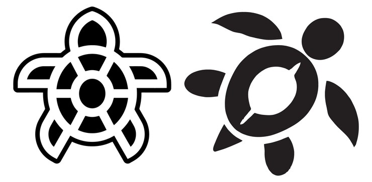 Vetor ilustração do conjunto de logotipos do vetor da tartaruga