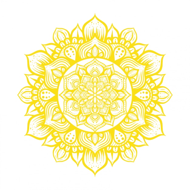 Vetor ilustração do design de arte mandala