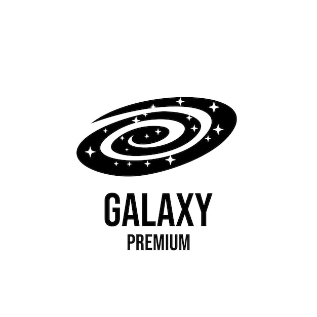 Ilustração do design do ícone do logotipo da galáxia