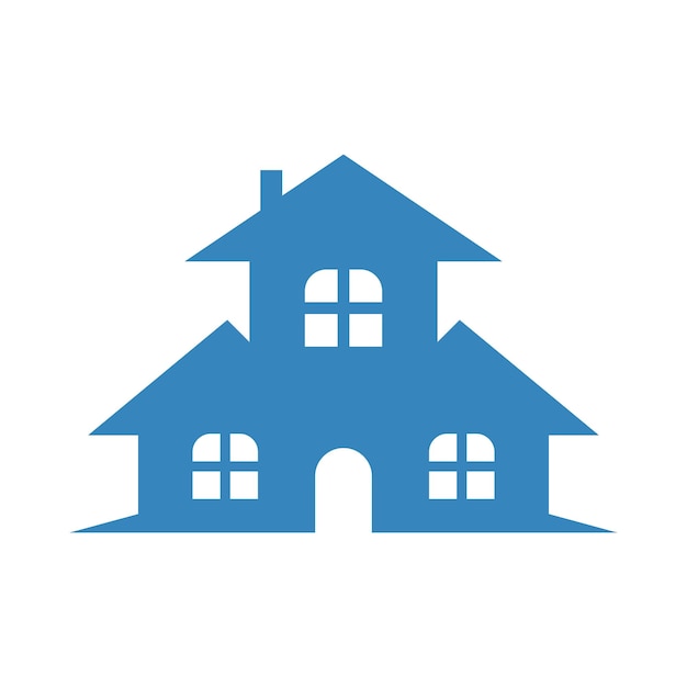 Ilustração do design do ícone do logotipo do apartamento da casa