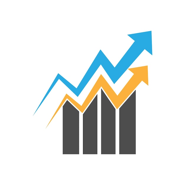 Vetor ilustração do design do logotipo de financiamento empresarial