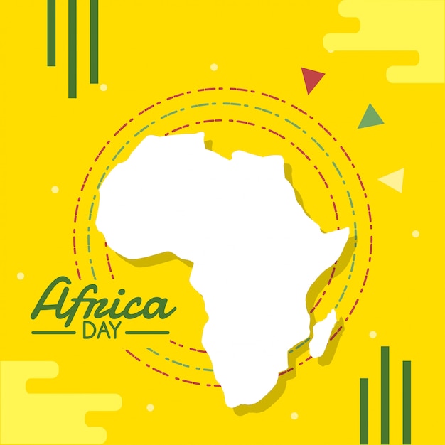 Ilustração do dia de áfrica