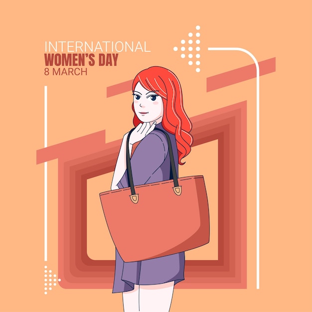 Ilustração do dia internacional da mulher