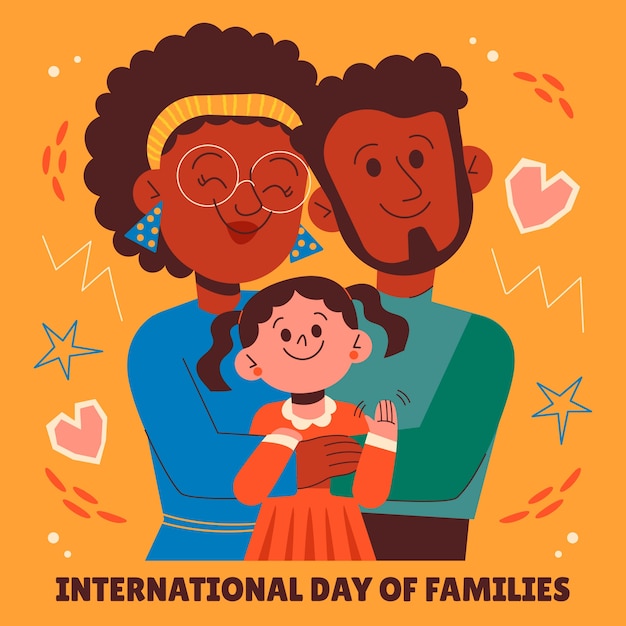 Ilustração do dia internacional das famílias